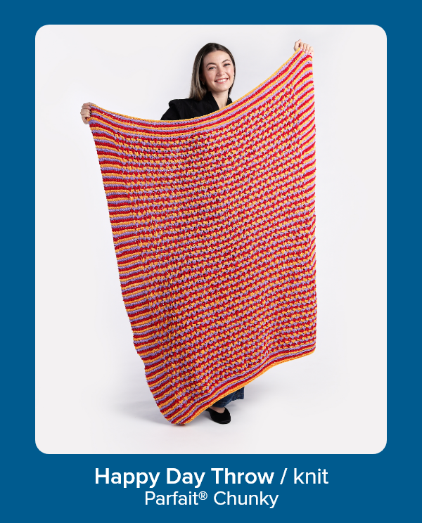 Happy Day Throw / knit Parfait® Chunky