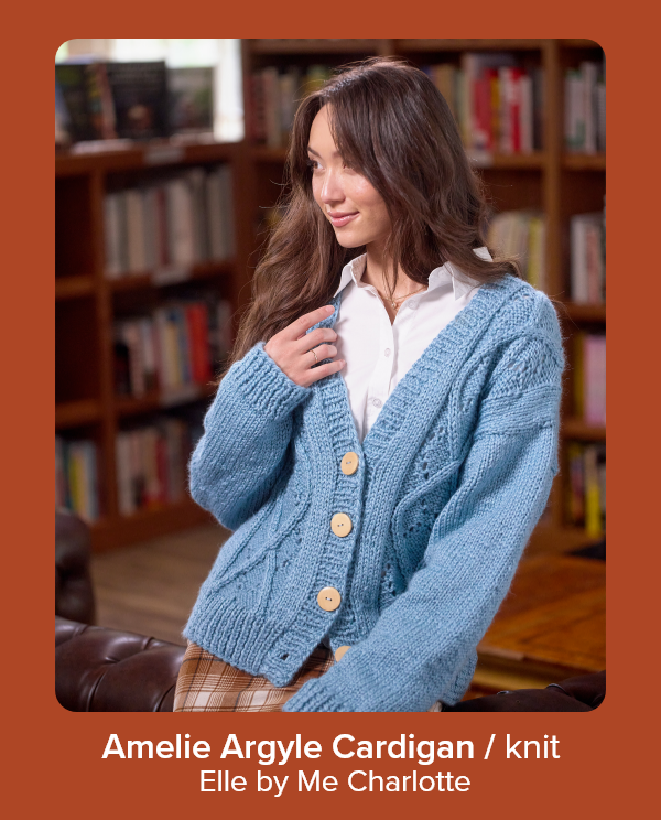 Amelie Argyle Cardigan / knit  Elle by Me Charlotte