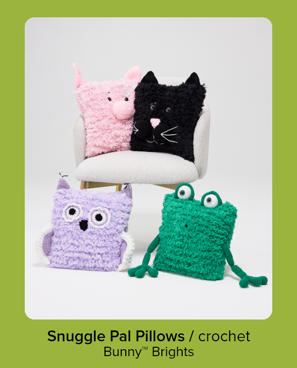 Snuggle Pal Pillows / crochet Bunny™ Brights