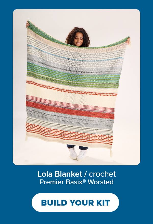 Lola Blanket / crochet Premier Basix® Worsted