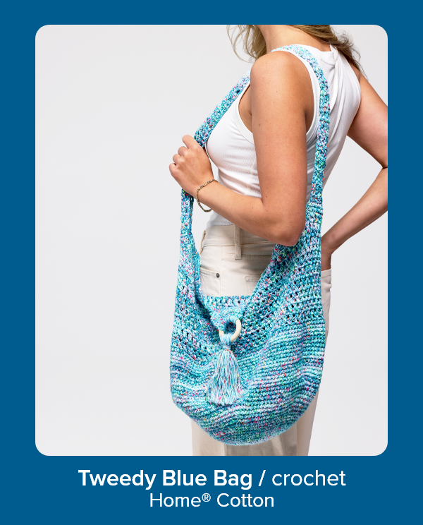 Tweedy Blue Bag / crochet Home® Cotton