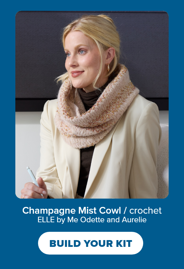 Champagne Mist Cowl / crochet ELLE by Me Odette and Aurelie