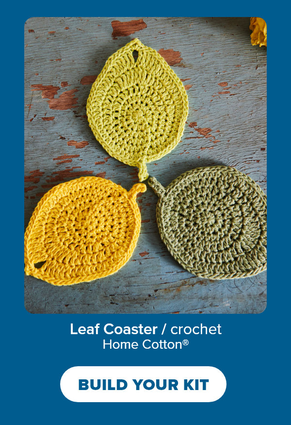 Leaf Coaster / crochet Home Cotton®