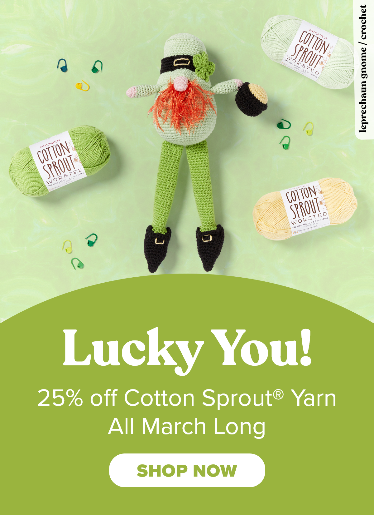 25% off Cotton Sprout® Yarn All March Long