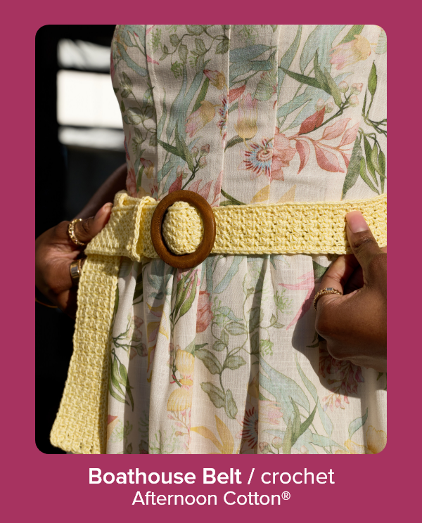 Boathouse Belt / crochet Afternoon Cotton®