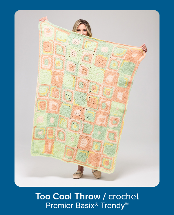 Too Cool Throw / crochet Premier Basix® Trendy™