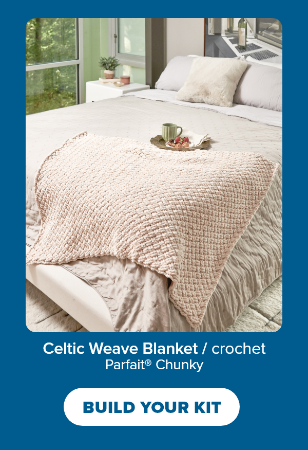 Celtic Weave Blanket / crochet Parfait® Chunky