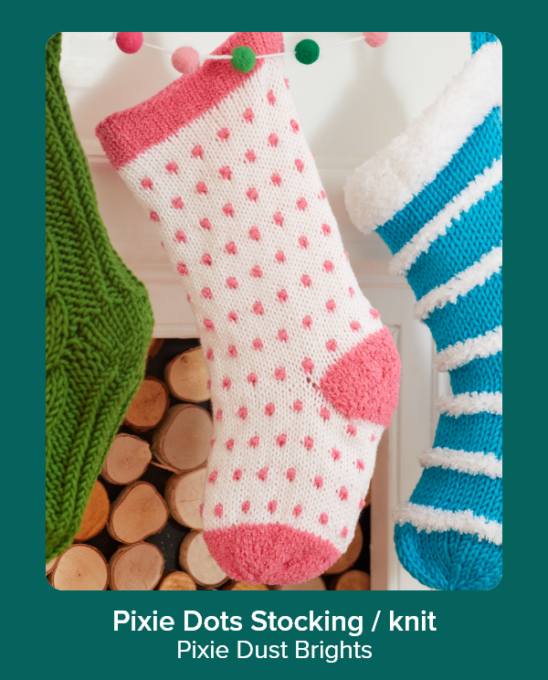Pixie Dots Stocking / knit Pixie Dust Brights