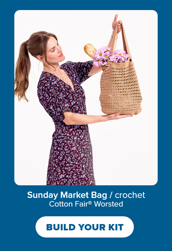 Sunday Market Bag / crochet Cotton Fair® Worsted