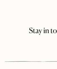Stay in touch: