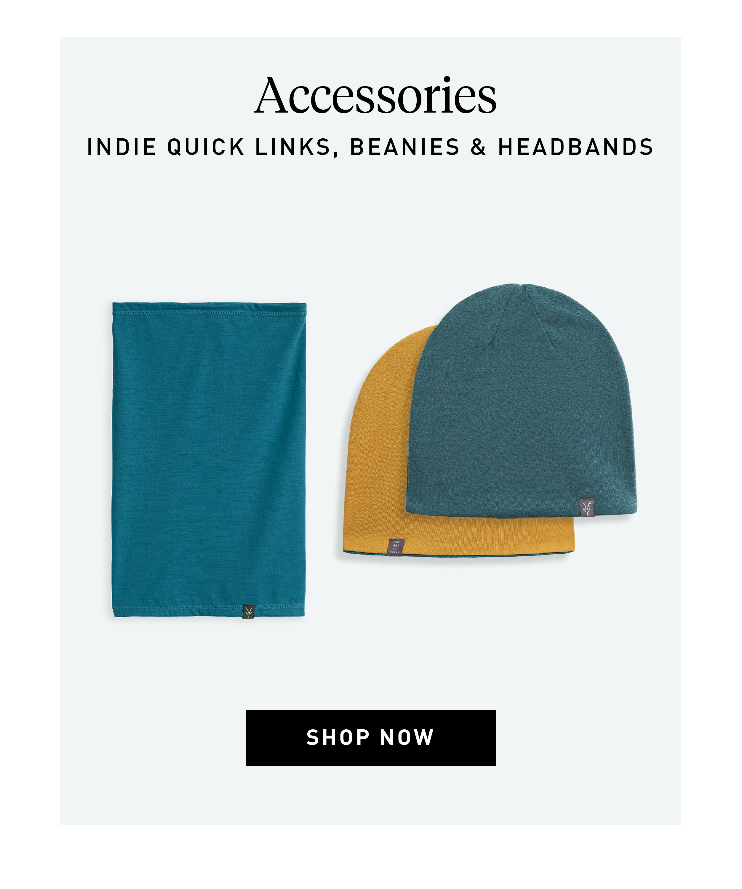 Shop 100% Merino Accessories