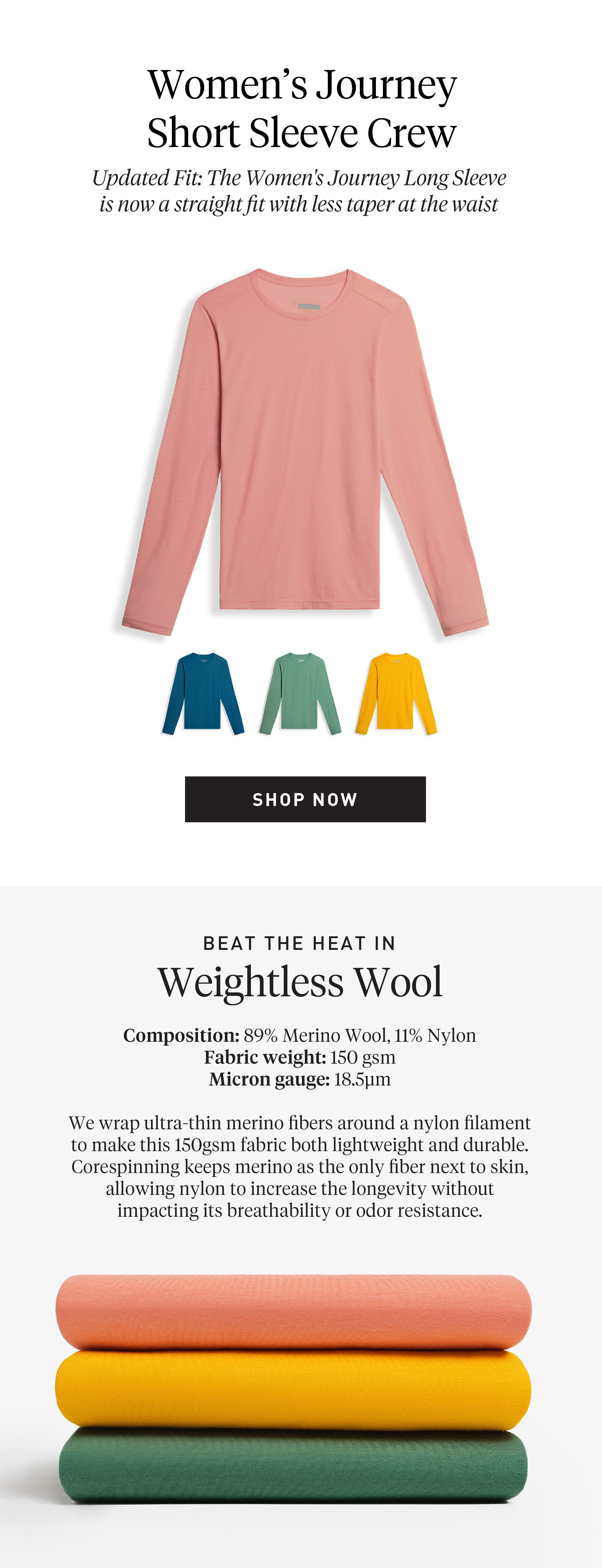 Women's Journey Long Sleeve Crew