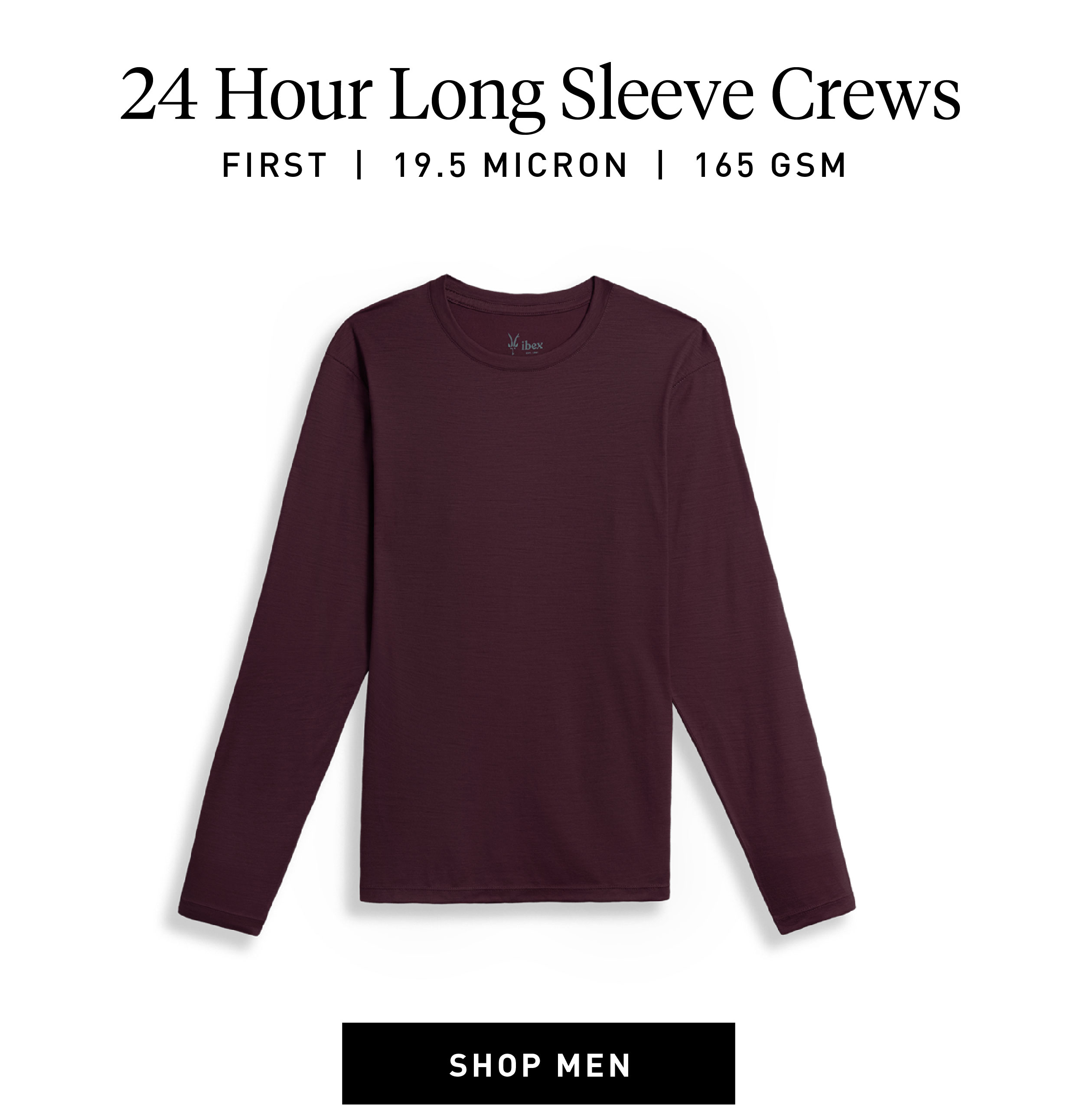 Men's 24 Hour Long Sleeve Crew