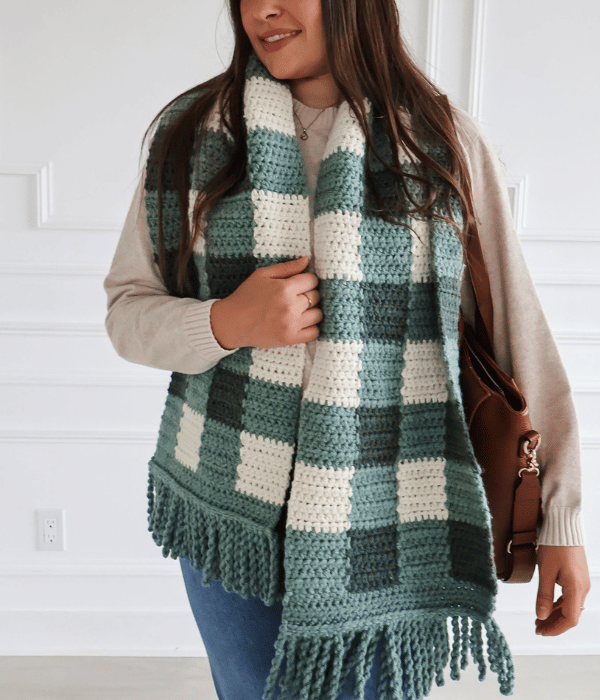 Crochet Kit - Checkmate Scarf (Crochet)