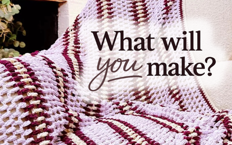 Beets and berries crochet shawl