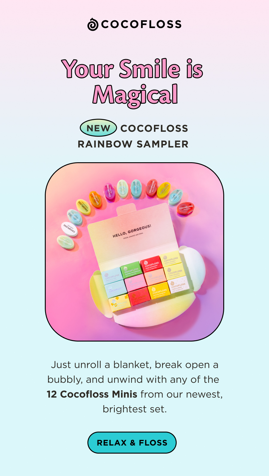 NEW Cocofloss Rainbow Sampler 🌈 Cocofloss