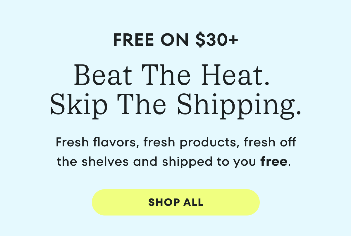 Free Shipping on $30+