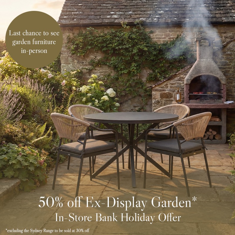 50% off ex-display Garden Furniture - Raft Furniture, London