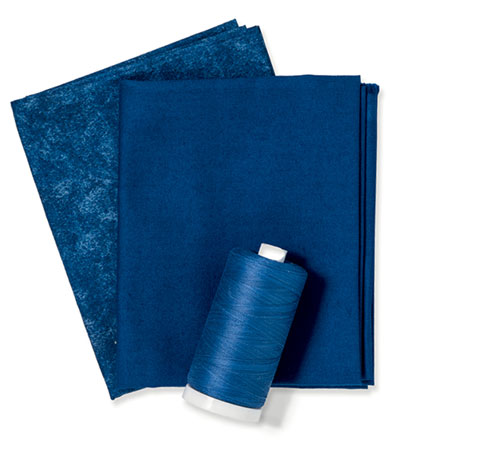 Admiral Blue fabric & thread