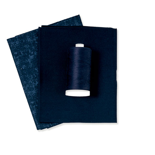 Navy fabric & thread