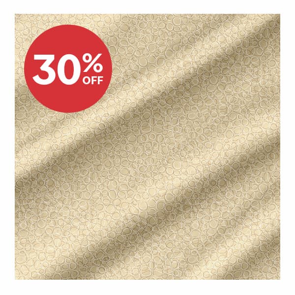 Image: Cobblestone printed wide back in a neutral tan. Text: 30% off >>
