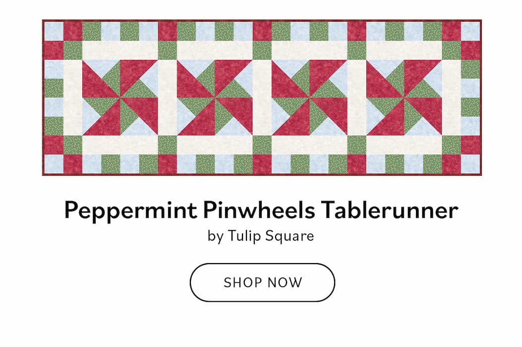 Peppermint Pinwheels Tablerunner by Tulip Square SHOP NOW