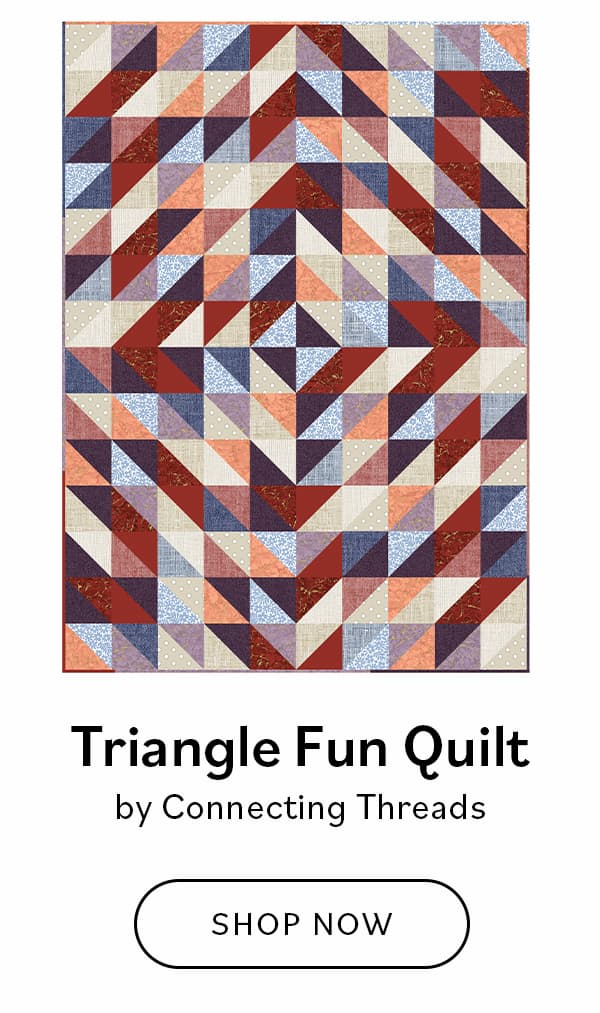 Triangle Fun Quilt by Connecting Threads