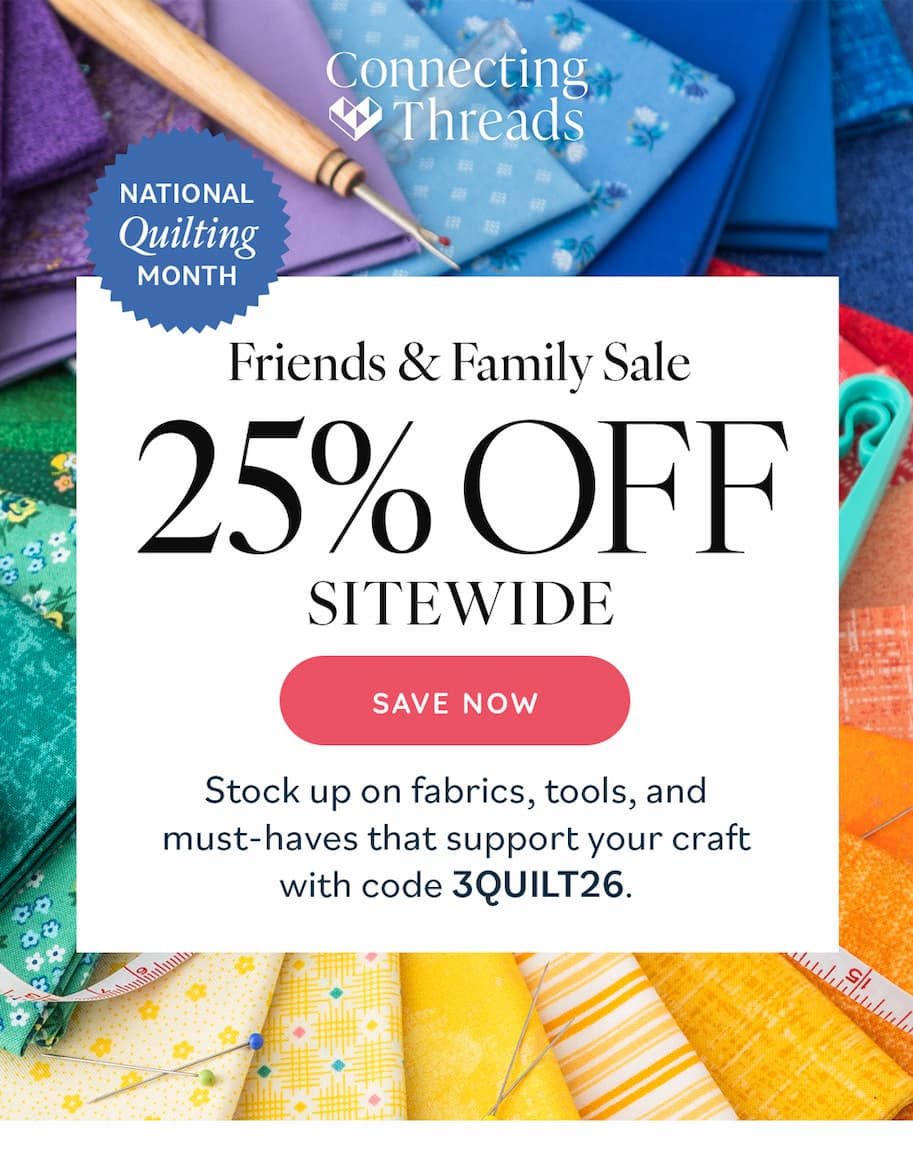 25% Off Sitewide at Connecting Threads