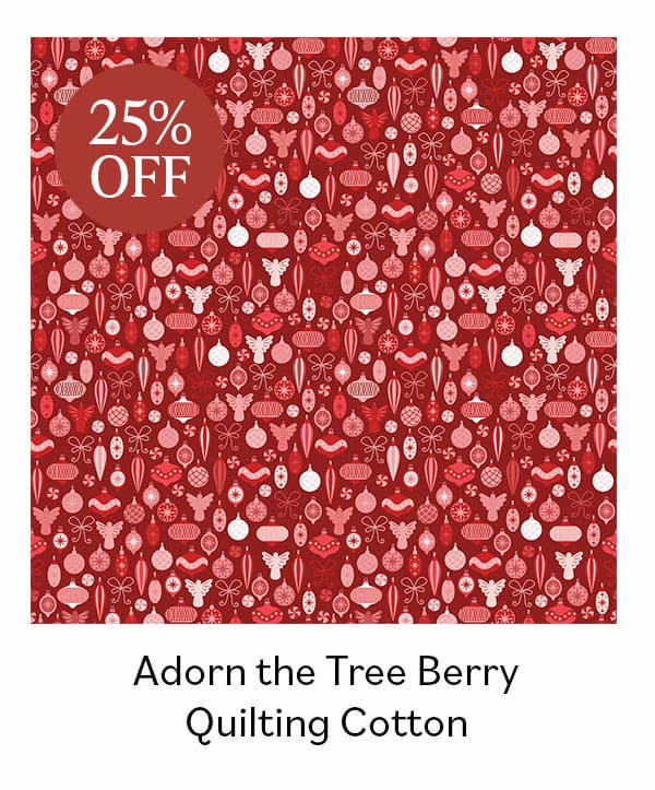 Adorn the Tree Berry Quilting Cotton