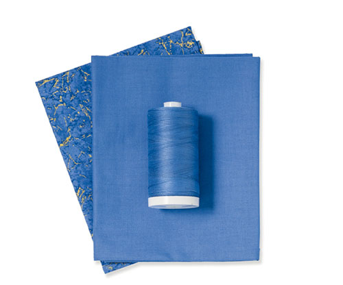 French Blue fabric & thread
