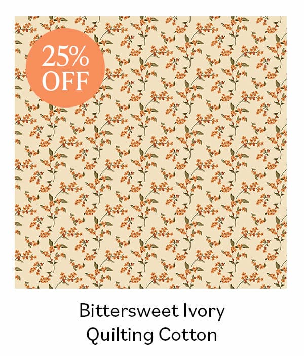 Bittersweet Ivory Quilting Cotton