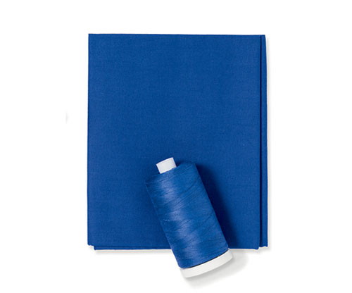 Sapphire Blue fabric & thread