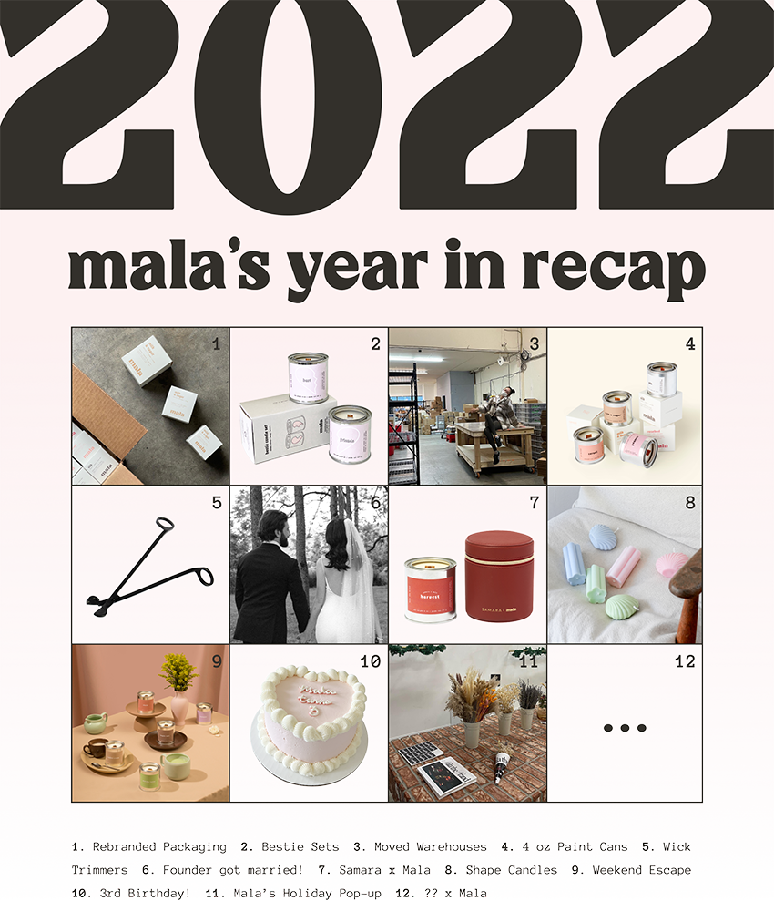 Year in review 2022 edition 🍾 Mala The Brand