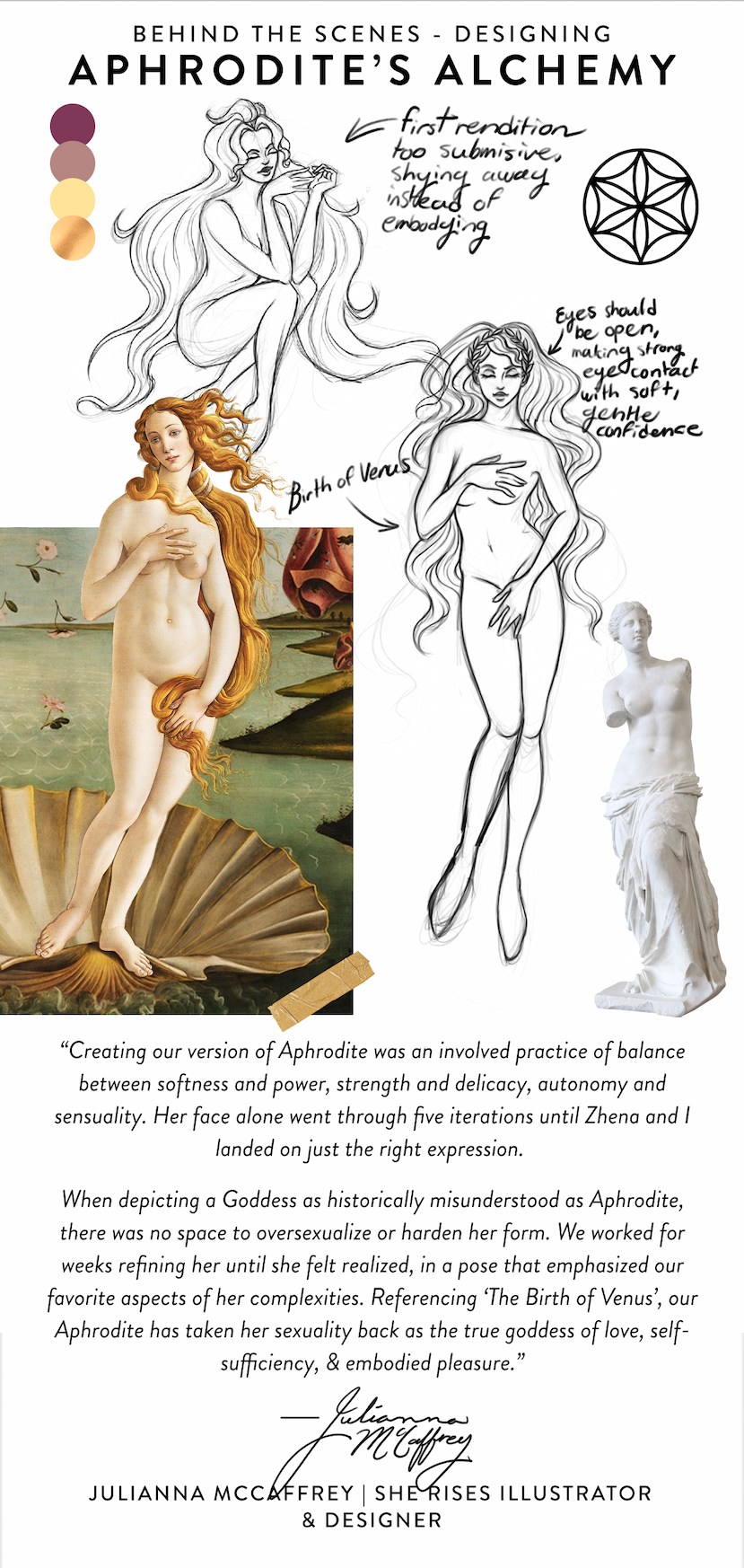 an image of a drawing of a woman with a shell