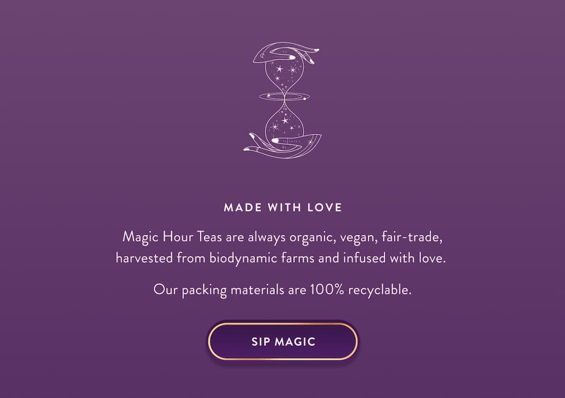 Made with Love. Sip Magic. 