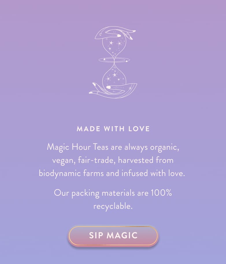 Made with Love. Sip Magic. 