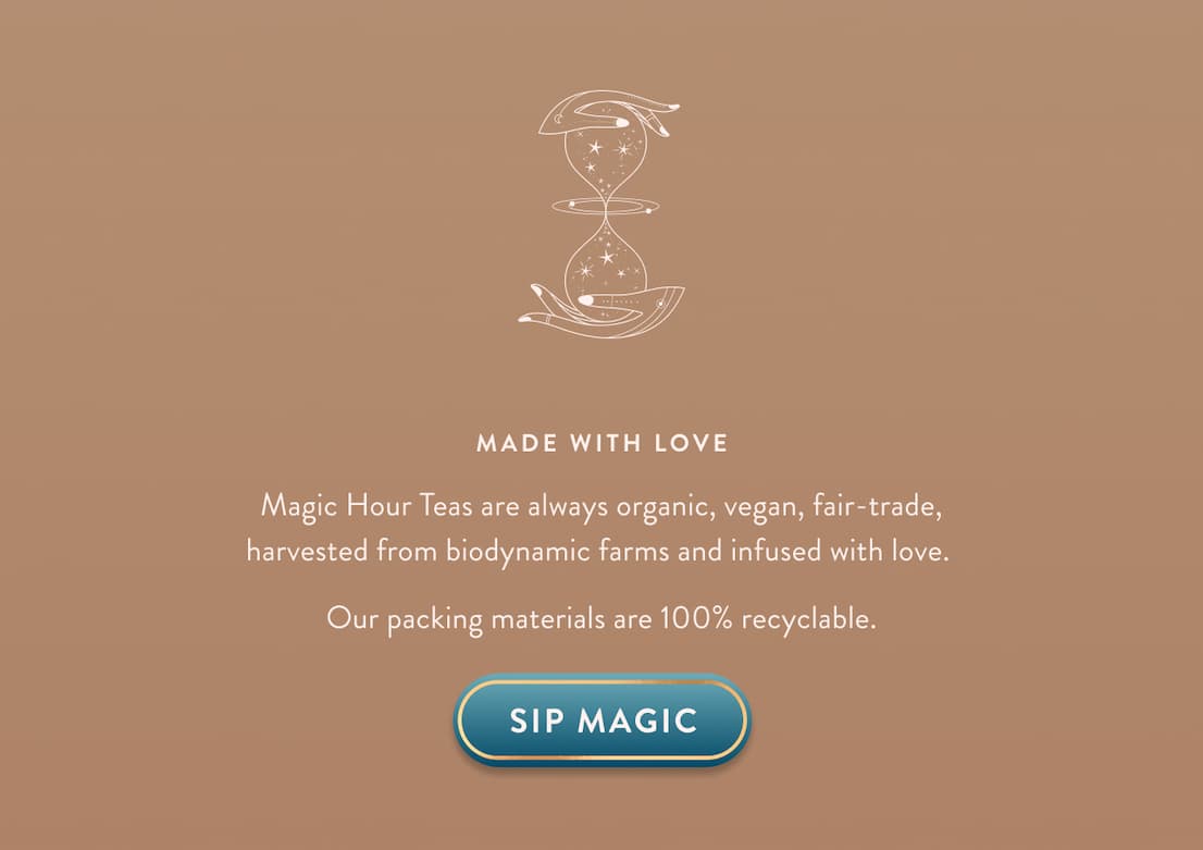 Made with Love. Sip Magic. 