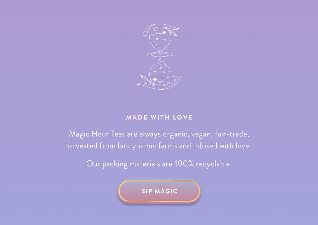 Made with Love. Sip Magic. 