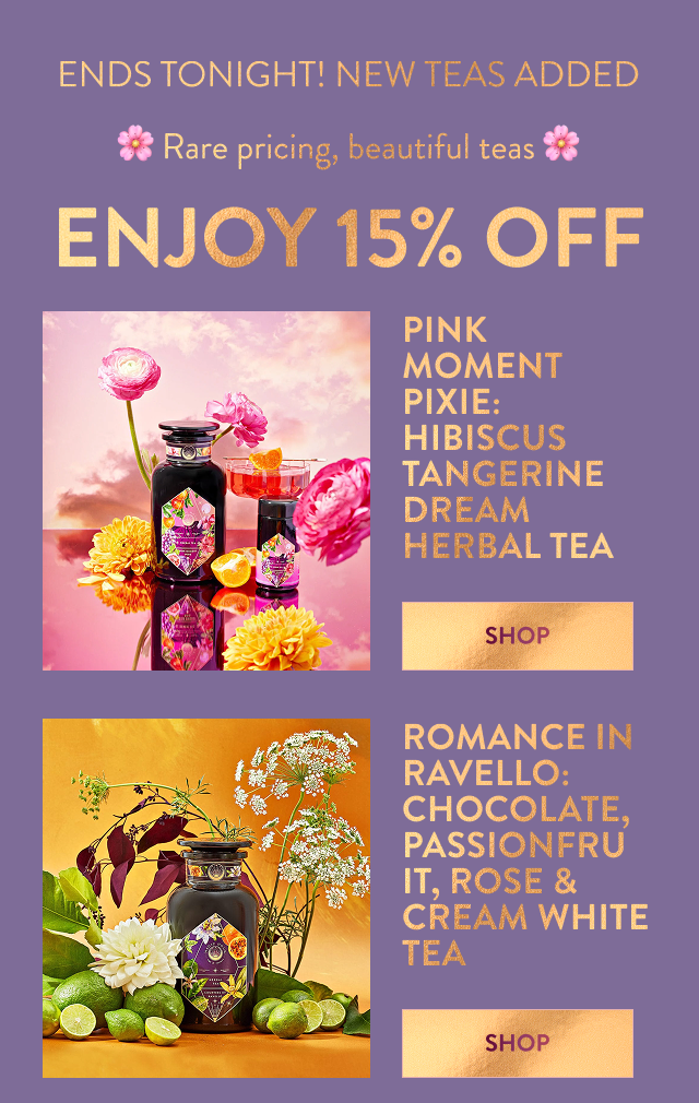 Enjoy 15% off Easter Teas