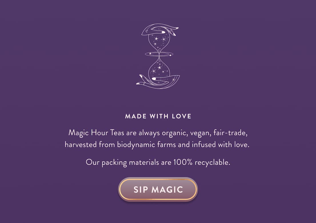 Made with Love. Sip Magic. 