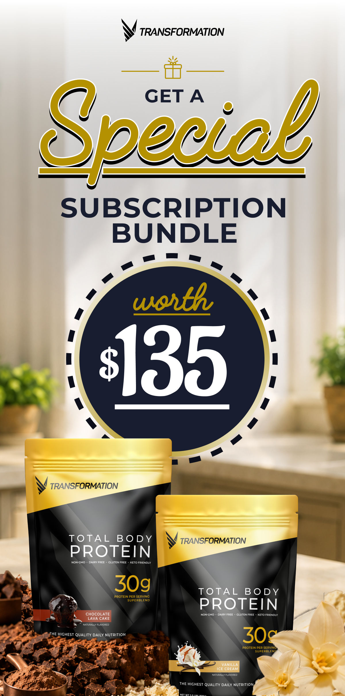 Save 15% on every subscription order. at Transformation Protein