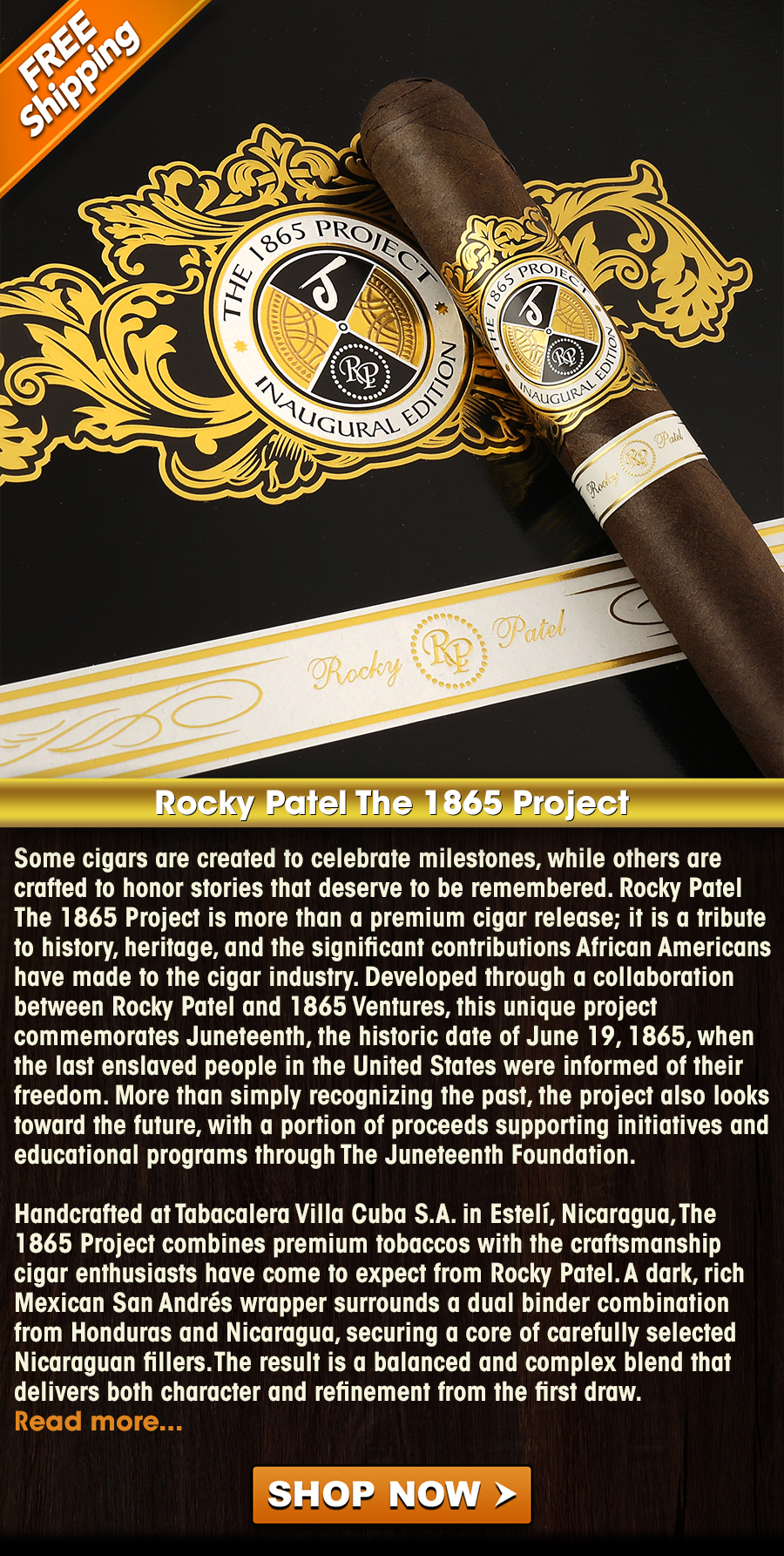 New Arrival: Rocky Patel The 1865