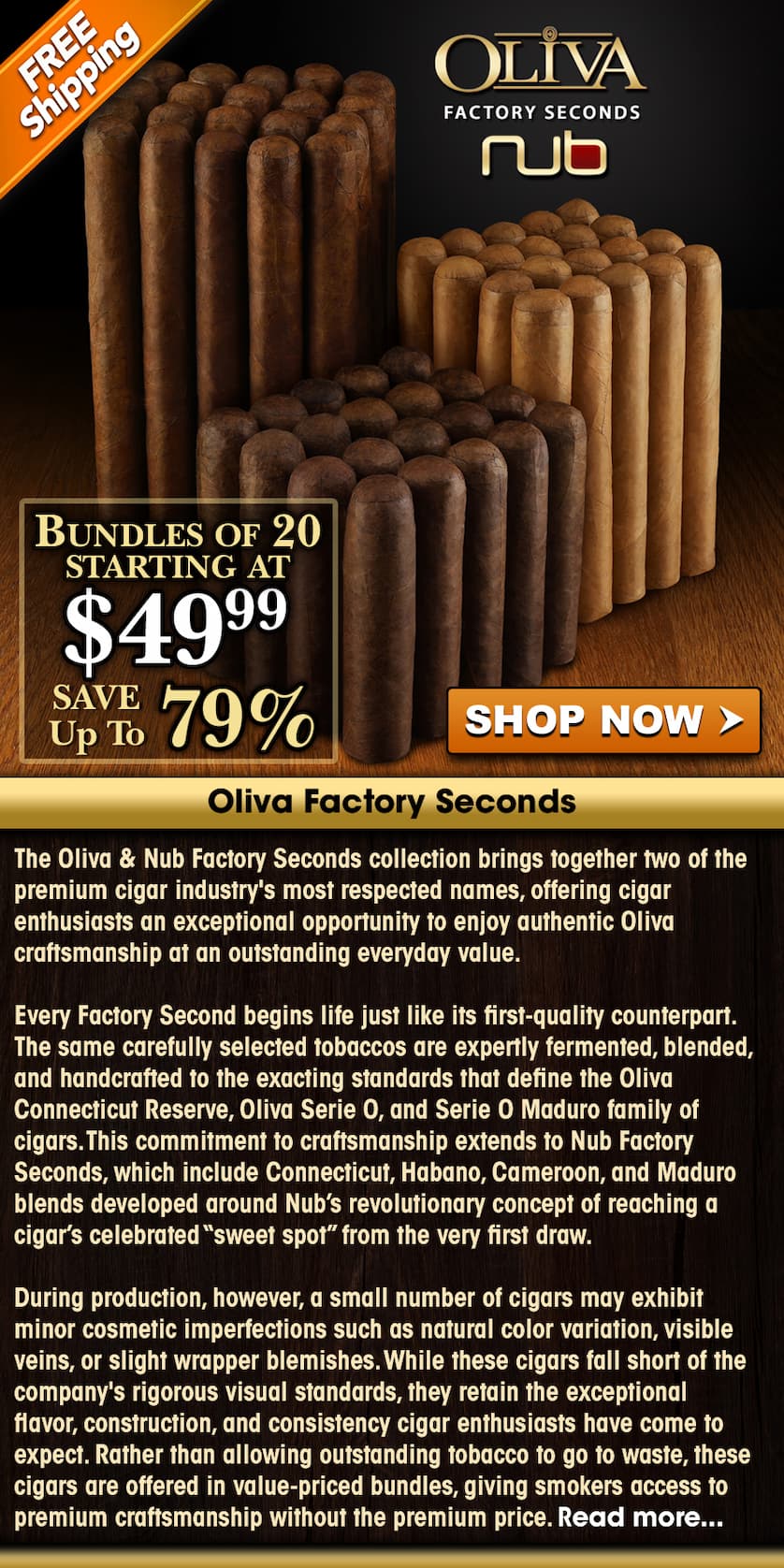 Oliva Factory Seconds