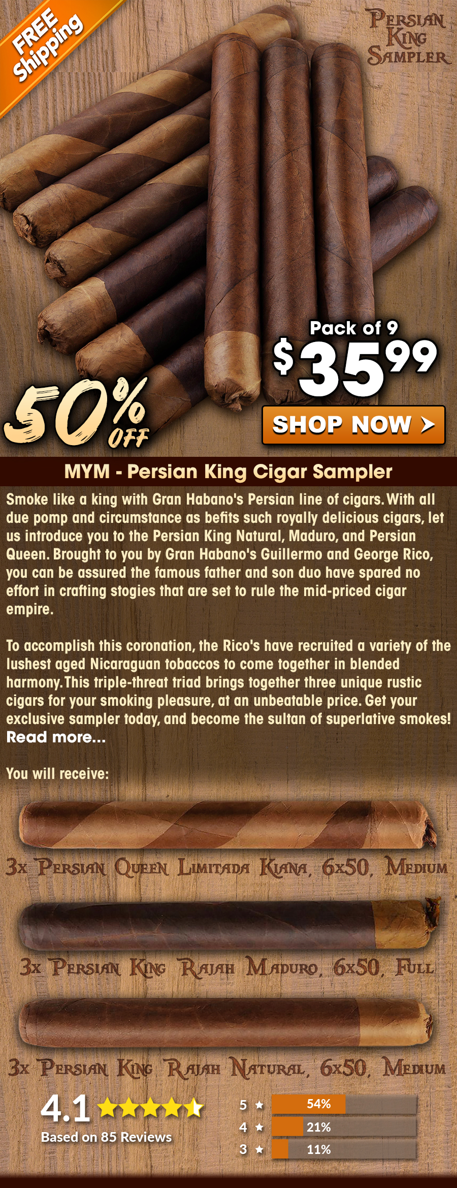 MYM - Persian King Cigar Sampler