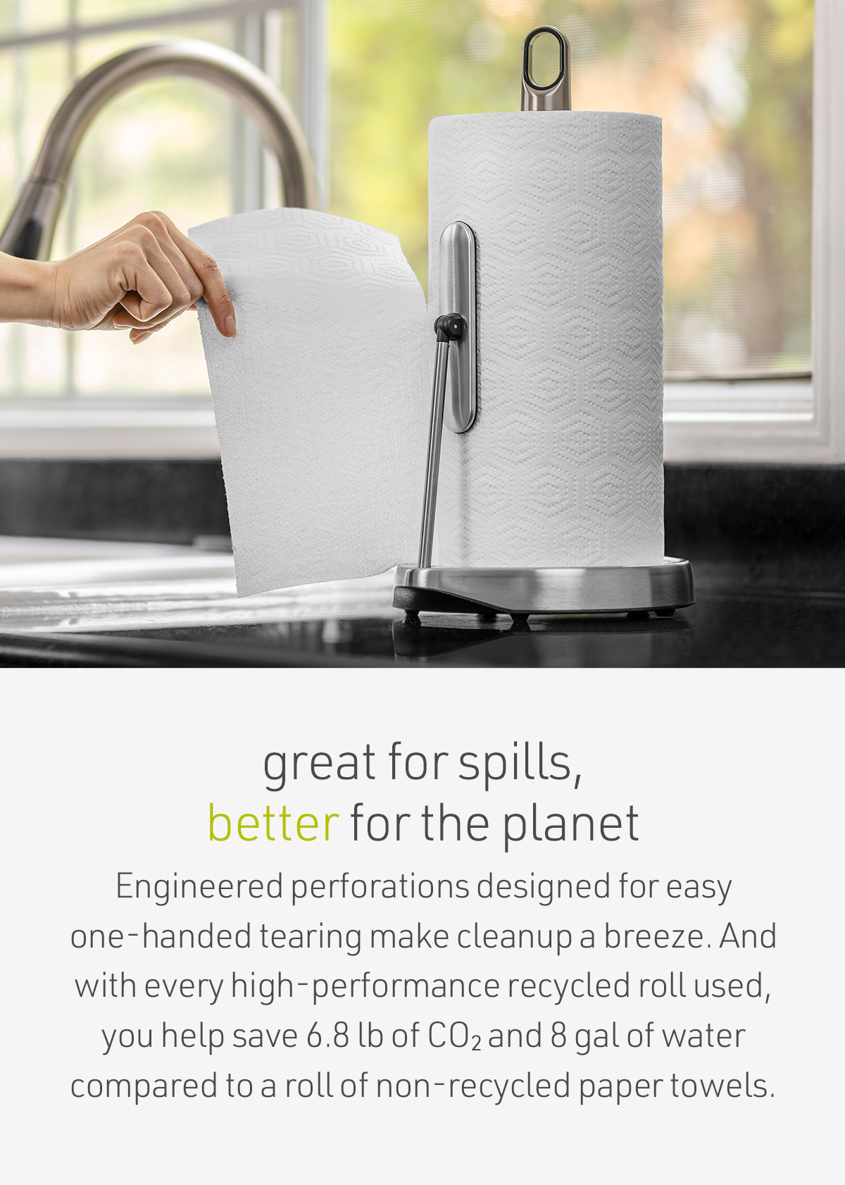 Introducing our allnew 90 recycled paper towels Simplehuman