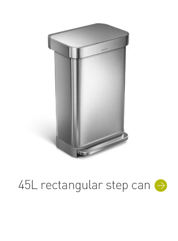 45L rectangular step can