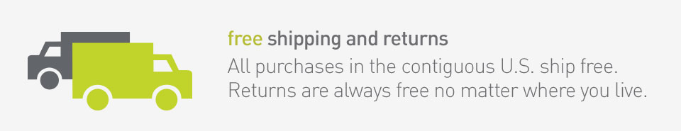 free shipping and returns