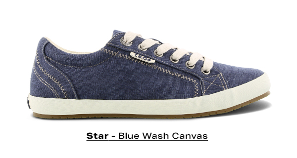 Star - Blue Wash Canvas