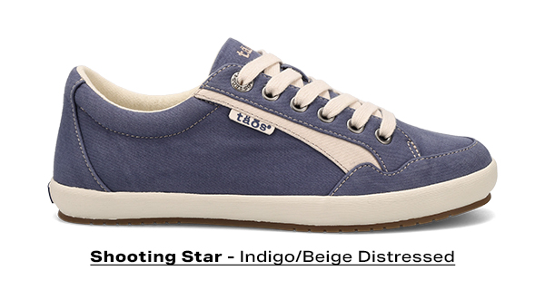 Shooting Star - Indigo/Beige Distressed