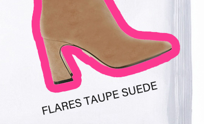 Flares Taupe Suede